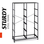 Tall Dresser with 10 Fabric Drawers, Storage Tower with Cabinet, Metal Frame, Organizer Units for Closet