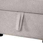 109 U-Shaped Sectional Sleeper Sofa with USB Ports, Storage Chaise & 4 Pillows - Convertible Sofa Bed for Living Room