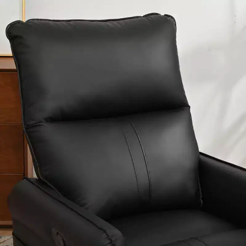 Rocking Recliner Chair with Side Pocket 360 Swivel Nursery Accent Chair Small Glider Chair for Living Room Bedroom Home Theater
