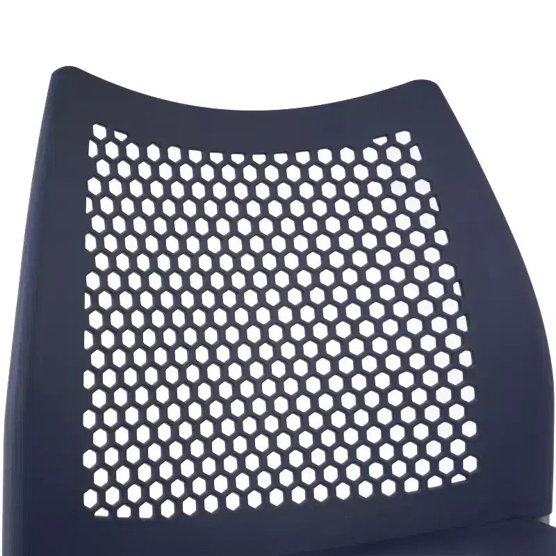Stackable Chair with Air-Vent Back and Powder Coated Metal Base
