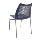 Stackable Chair with Air-Vent Back and Powder Coated Metal Base