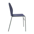 Stackable Chair with Air-Vent Back and Powder Coated Metal Base