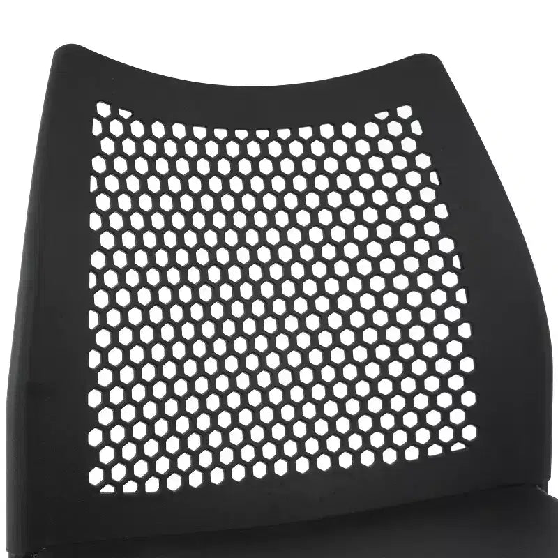 Stackable Chair with Air-Vent Back and Powder Coated Metal Base