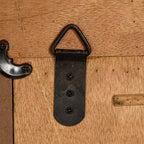 Bambus quadratischer Wandspiegel  