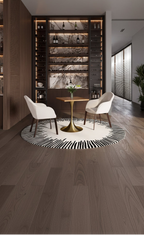 24 Sqaure Dining Table - Modern MDF Top with Brushed Gold Pedestal Base Accent Cafe Table for Kitchen, Home, and Cafes