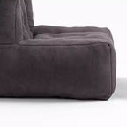 Fluffy bean bag chair for adults, super soft lazy sofa with memory foam and ottoman, indoor modern focus chair for living room, bedroom, apartment