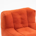 Fluffy bean bag chair for adults, super soft lazy sofa with memory foam and ottoman, indoor modern focus chair for living room, bedroom, apartment