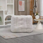 Fluffy bean bag chair for adults, super soft lazy sofa with memory foam and ottoman, indoor modern focus chair for living room, bedroom, apartment