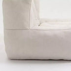 Fluffy bean bag chair for adults, super soft lazy sofa with memory foam and ottoman, indoor modern focus chair for living room, bedroom, apartment