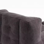 Fluffy bean bag chair for adults, super soft lazy sofa with memory foam and ottoman, indoor modern focus chair for living room, bedroom, apartment