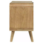 2-drawer Nightstand Bedside Table Light Ash