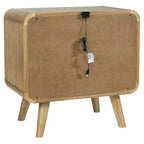 2-drawer Nightstand Bedside Table Light Ash
