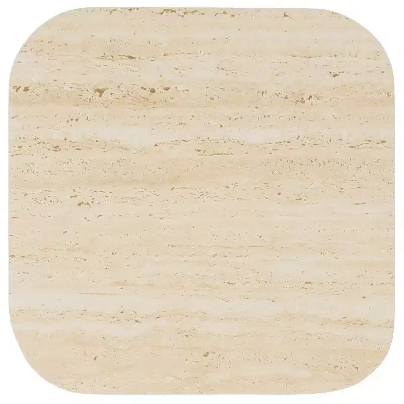 Tavolino laterale in porcellana - beige/nero