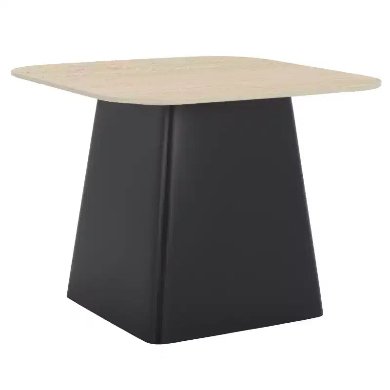 Tavolino laterale in porcellana - beige/nero
