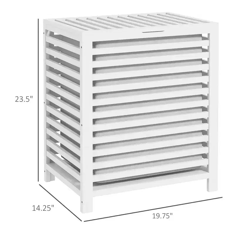 Kosz na pranie z bambusa z pokrywą, kosz na pranie z wyjmowaną torbą na brudne ubrania, 19,75 x 14,25 x 23,5 cala, kolor kawowy