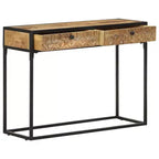 Konsolentisch 39,4 x 13,8 x 29,5 cm aus massivem Mangoholz