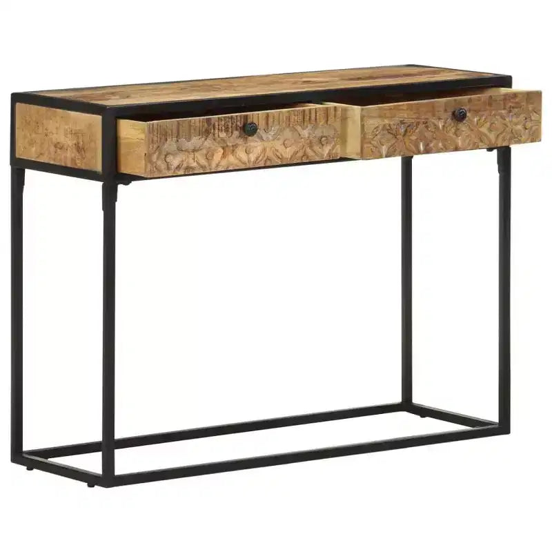 Console Table 39.4x13.8x29.5 Solid Mango Wood