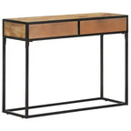 Konsolentisch 39,4 x 13,8 x 29,5 cm aus massivem Mangoholz