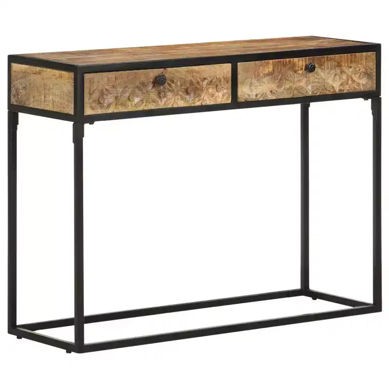 Konsolentisch 39,4 x 13,8 x 29,5 cm aus massivem Mangoholz