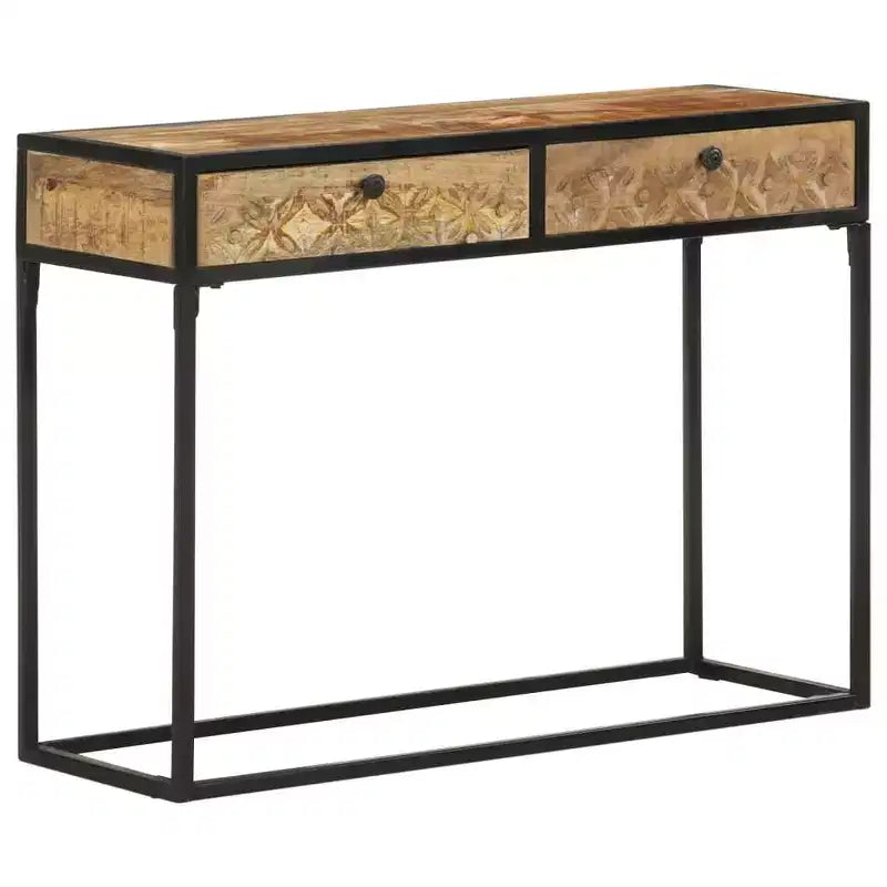 Konsolentisch 39,4 x 13,8 x 29,5 cm aus massivem Mangoholz