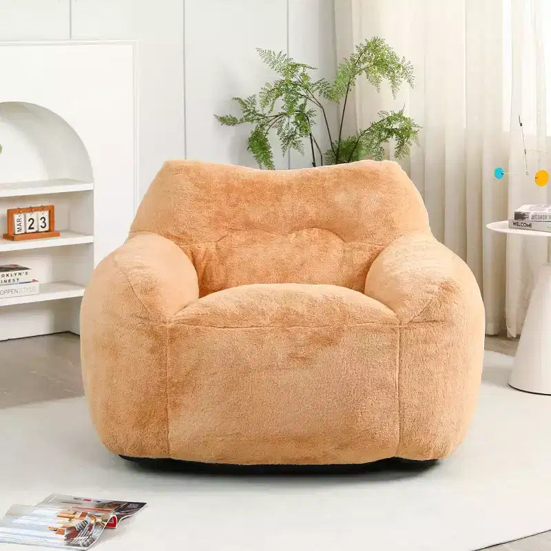 Bean Bag Sofa Chair with Armrests High Density Foam Lazy Comfortable for Adults Living Room Bedroom Reading