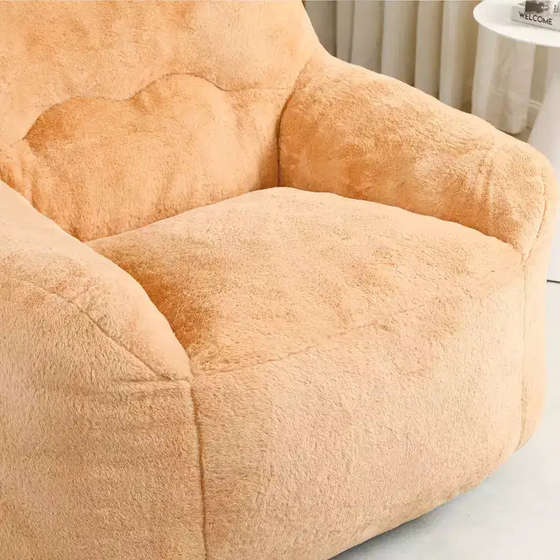 Bean Bag Sofa Chair with Armrests High Density Foam Lazy Comfortable for Adults Living Room Bedroom Reading
