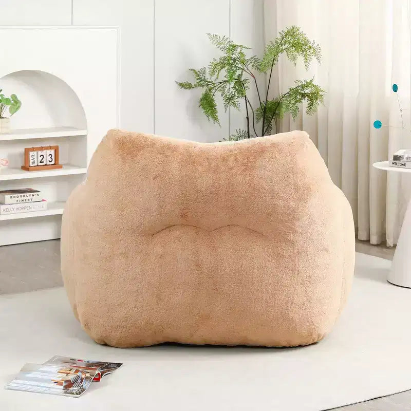 Bean Bag Sofa Chair with Armrests High Density Foam Lazy Comfortable for Adults Living Room Bedroom Reading