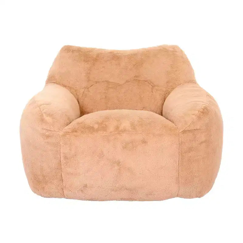 Bean Bag Sofa Chair with Armrests High Density Foam Lazy Comfortable for Adults Living Room Bedroom Reading
