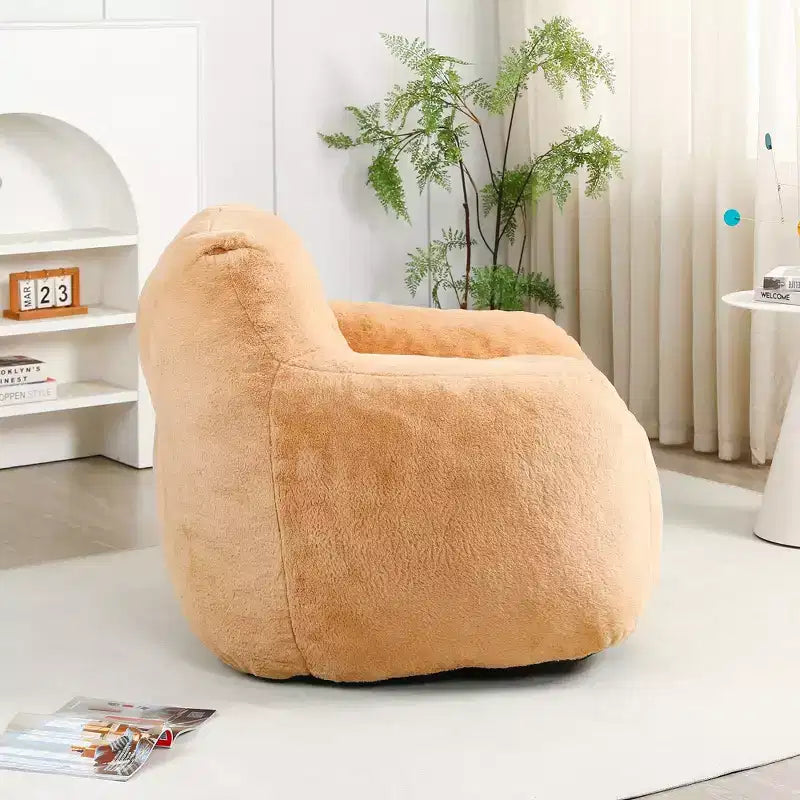 Bean Bag Sofa Chair with Armrests High Density Foam Lazy Comfortable for Adults Living Room Bedroom Reading