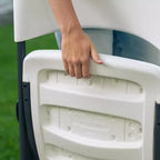 Light Commercial Loop Leg Folding Chair, 4 -Pack, White ()