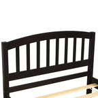 Twin size Platform Bed Wood Bed Frame with Trundle Espresso
