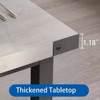 71-Inch Rectangular Dining Table for 8, Large Industrial Wood Kitchen Table with Durable Metal Frame, Perfect for Big Families