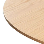 46 x 46 Farmhouse Kitchen Dining Room Table Furniture Round Oak Kitchen Table with Rattan Woven Legs for Kitchen Bar Living Room