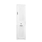 Bathroom Storage Cabinet Laundry Cabinet with 1 Storage Cabinet and 1 Drawer, White