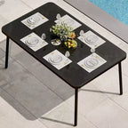 59 Tempered Glass Patio Dining Table