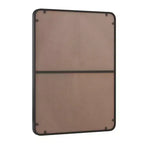 30x40 Inch Wall Mounted Black Rectangular Mirror Metal Framed Mirror