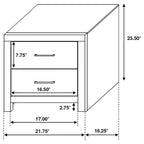2-drawer Nightstand