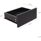 Modern Storage Cabinet, Entryway Sideboard with Drawer & Shelves, Space-Saving Accent Buffet for Hallway, Kitchen, Living Room