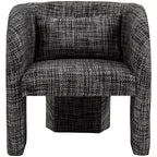 Weaved Polyester Fabric Accent Chair