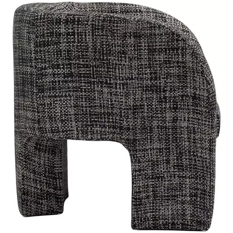 Weaved Polyester Fabric Accent Chair
