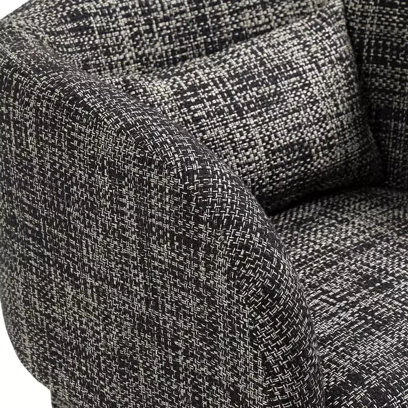 Weaved Polyester Fabric Accent Chair