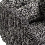 Weaved Polyester Fabric Accent Chair