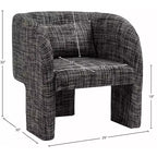 Weaved Polyester Fabric Accent Chair