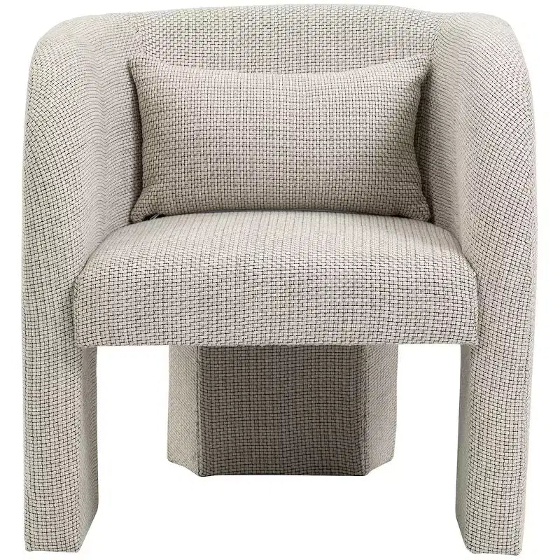 Weaved Polyester Fabric Accent Chair