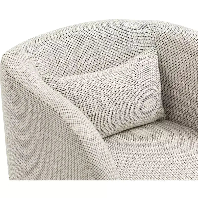 Weaved Polyester Fabric Accent Chair