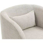 Weaved Polyester Fabric Accent Chair