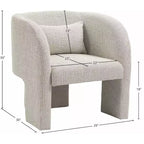 Weaved Polyester Fabric Accent Chair