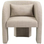 Weaved Polyester Fabric Accent Chair