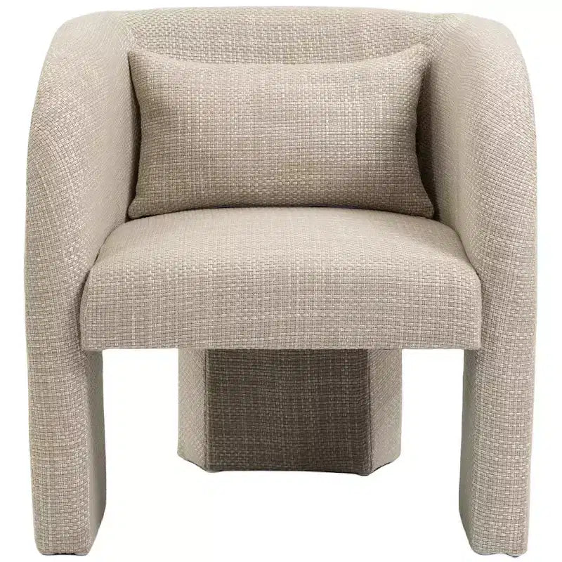 Weaved Polyester Fabric Accent Chair