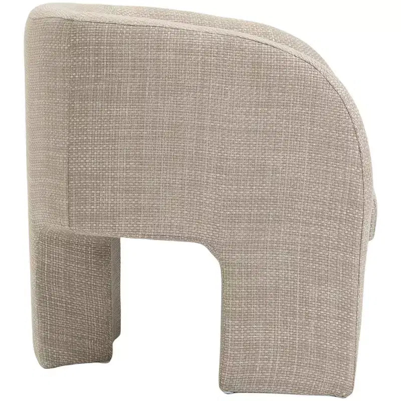 Weaved Polyester Fabric Accent Chair